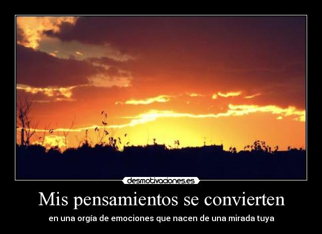 Mis pensamientos se convierten -