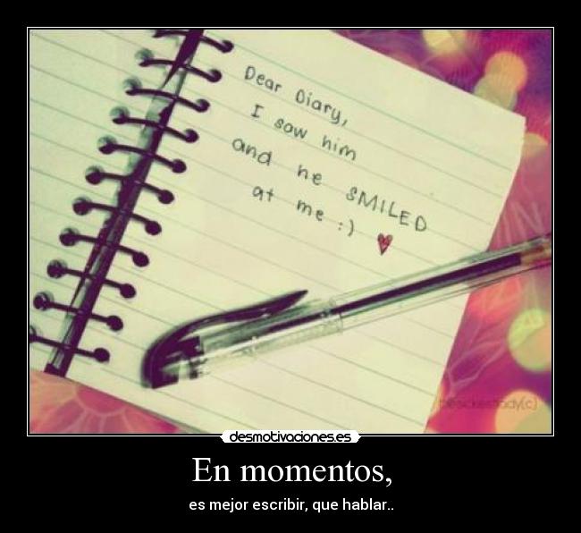En momentos, - 