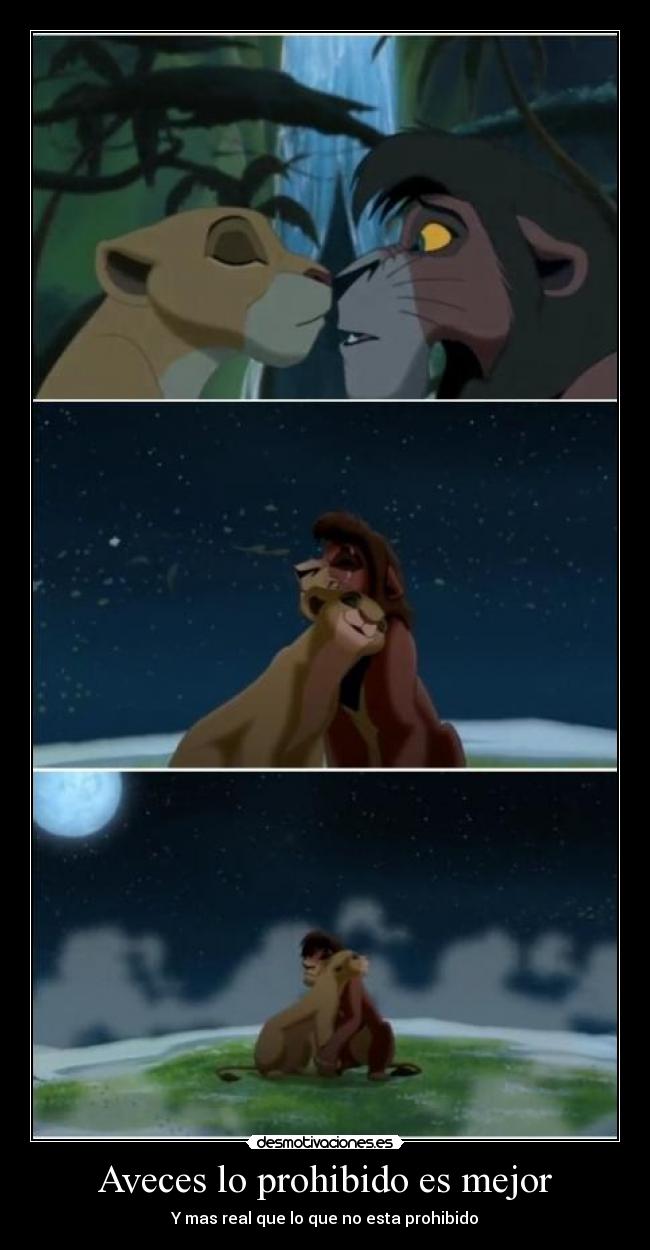 Aveces lo prohibido es mejor - Y mas real que lo que no esta prohibido