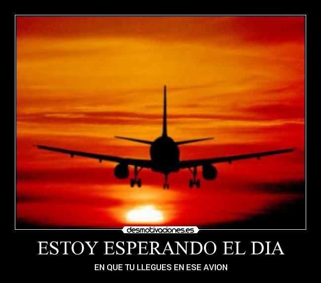 ESTOY ESPERANDO EL DIA - EN QUE TU LLEGUES EN ESE AVION