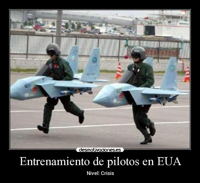 Entrenamiento de pilotos en EUA -