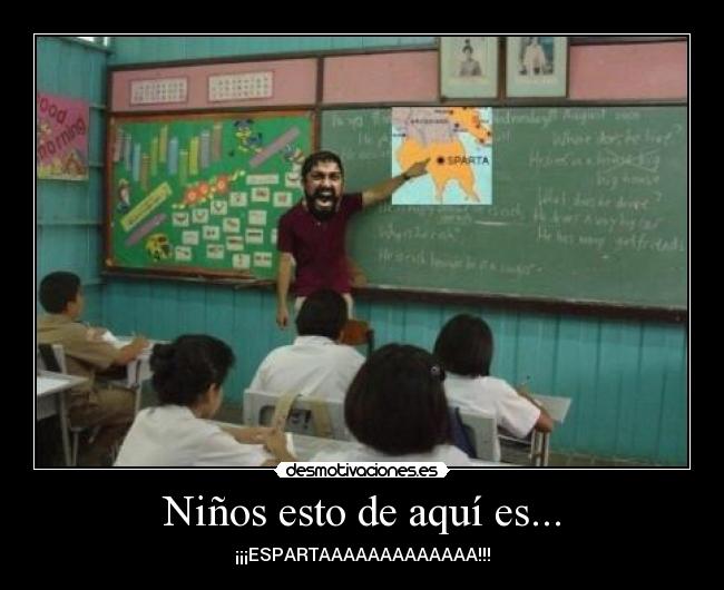 Niños esto de aquí es... -