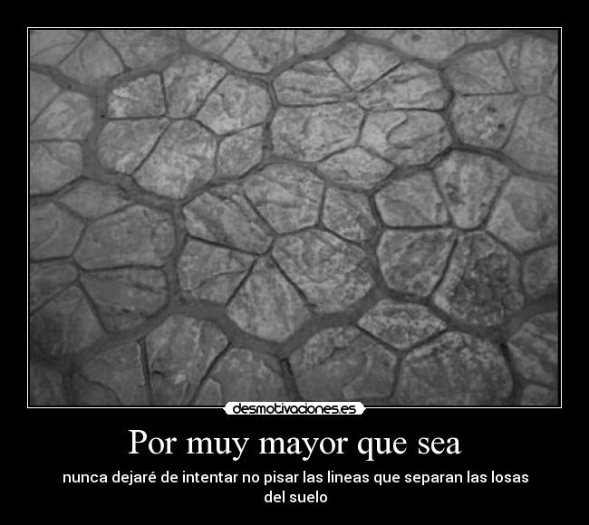 carteles robincm por muy mayor que sea seguire siendo enano desmotivaciones