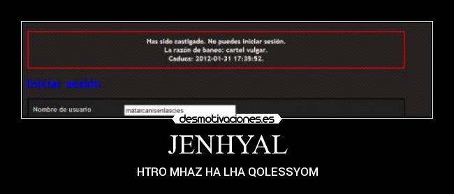 JENHYAL - HTRO MHAZ HA LHA QOLESSYOM
