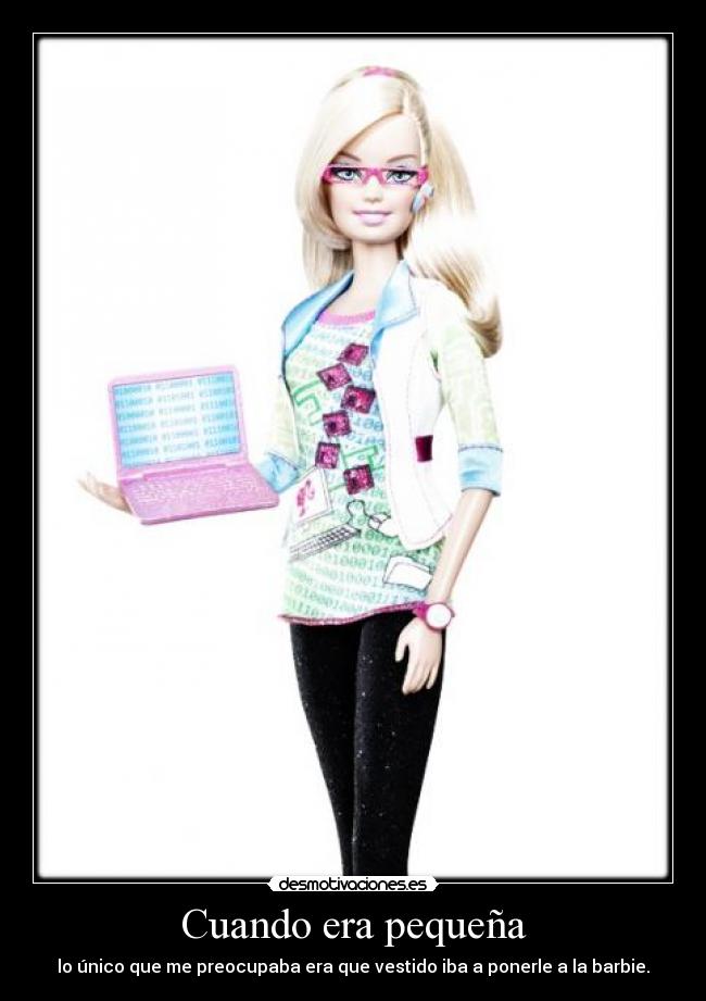 carteles barbie desmotivaciones