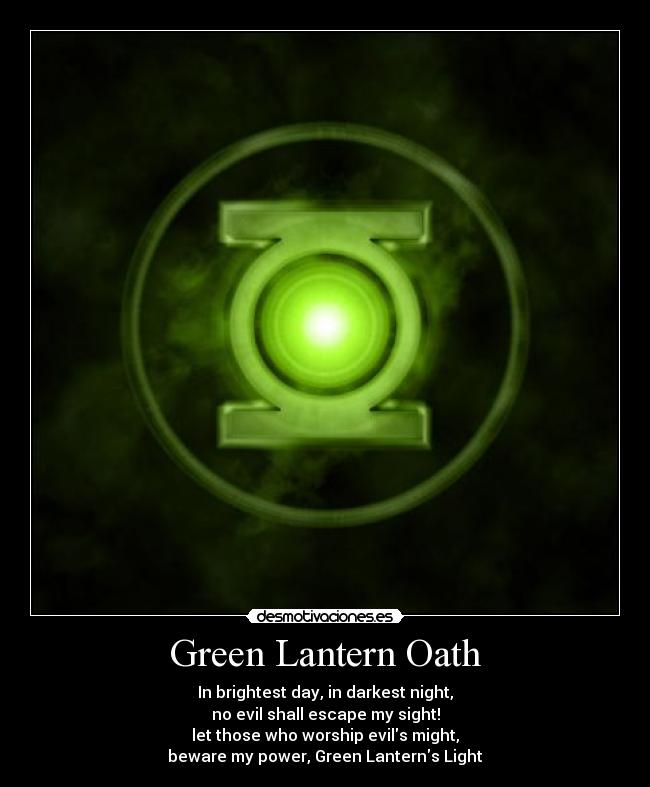 Green Lantern Oath -