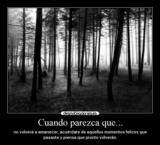 Cuando parezca que... -