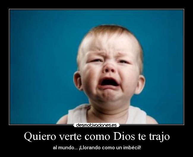 Quiero verte como Dios te trajo -