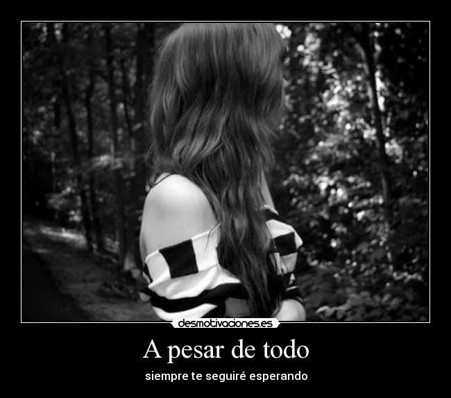 A pesar de todo - siempre te seguiré esperando