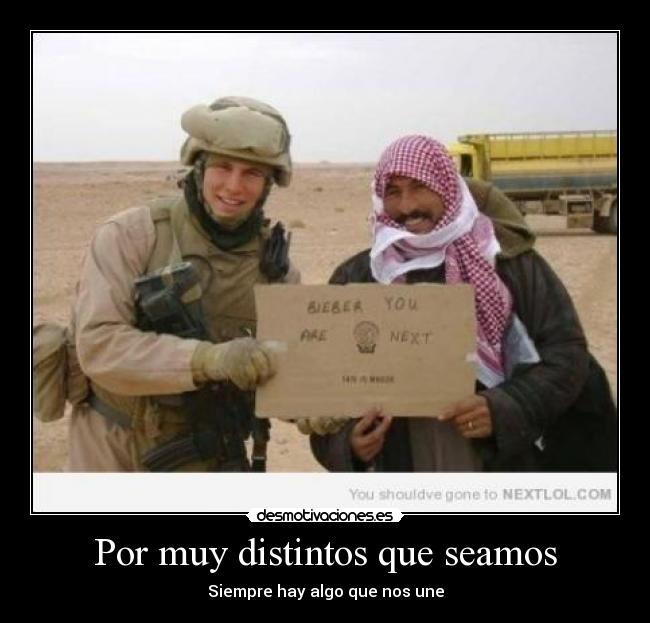 Por muy distintos que seamos -