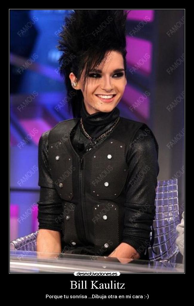Bill Kaulitz - Porque tu sonrisa ...Dibuja otra en mi cara :-)