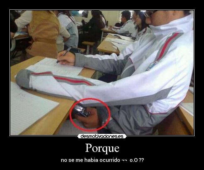 Porque - no se me habia ocurrido ¬¬ o.O ??