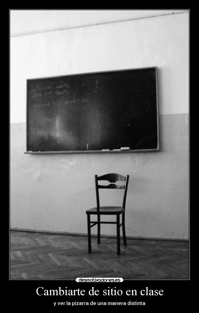 Cambiarte de sitio en clase - 