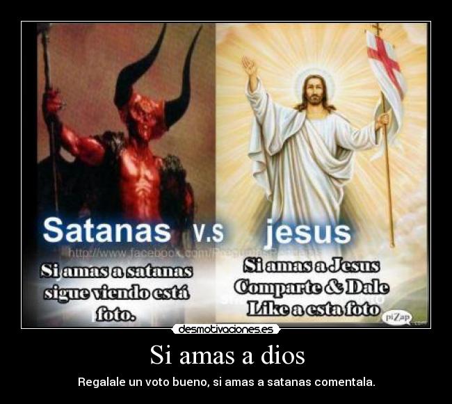 Si amas a dios -