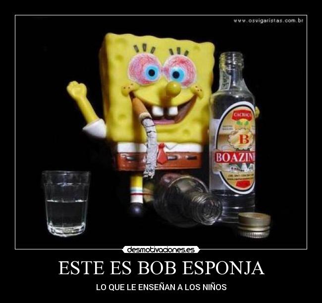 carteles bob esponja desmotivaciones