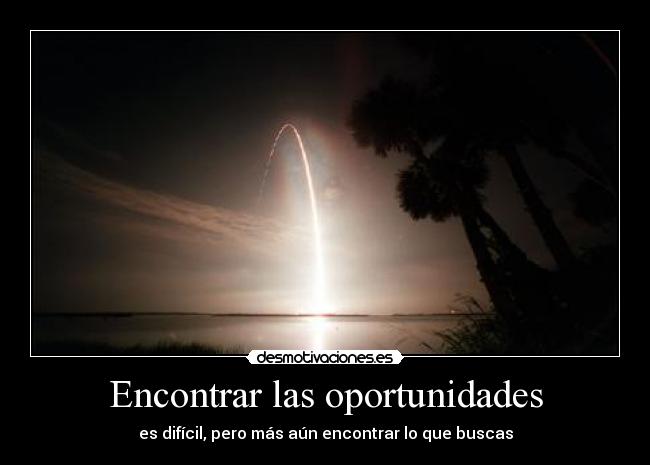 Encontrar las oportunidades - 