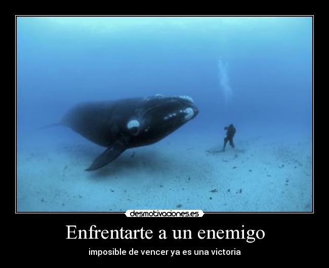 Enfrentarte a un enemigo -