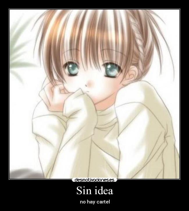 Sin idea - no hay cartel