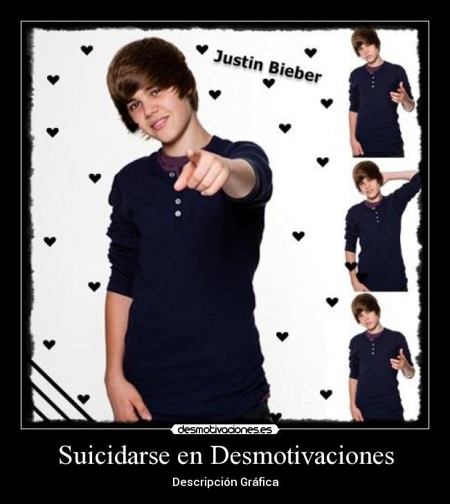 Suicidarse en Desmotivaciones - Descripción Gráfica
