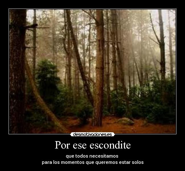 Por ese escondite - 