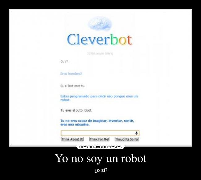 Yo no soy un robot - ¿o si?