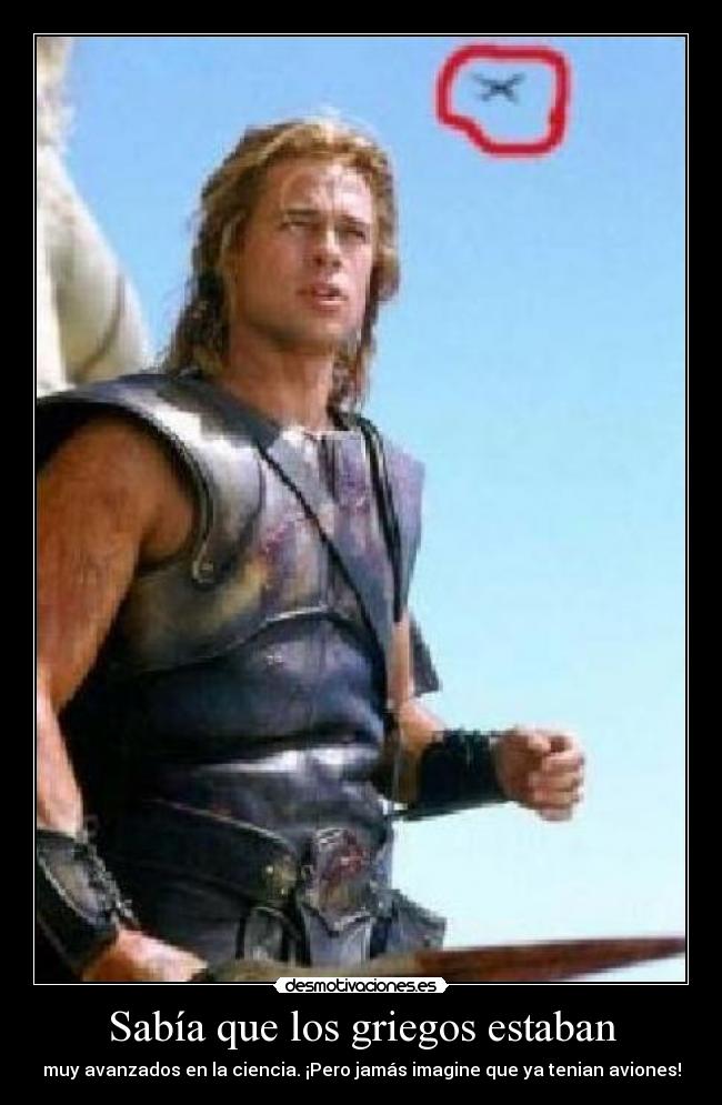 Sabía que los griegos estaban - muy avanzados en la ciencia. ¡Pero jamás imagine que ya tenian aviones!