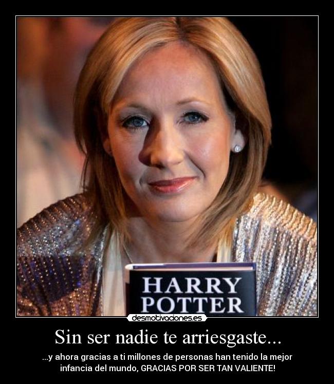 carteles harry potter rowling desmotivaciones