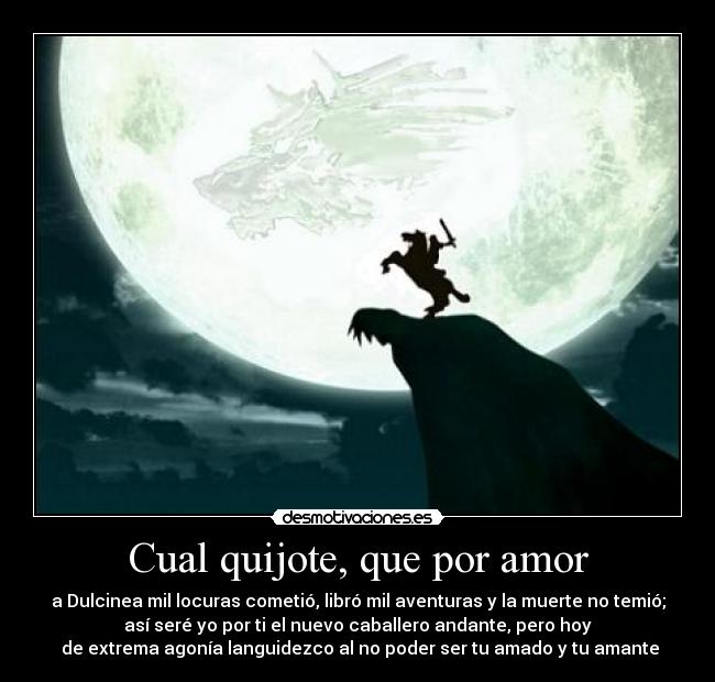 carteles amor poesia basada don quijote por miguel352 para desmofamilylove desmotivaciones