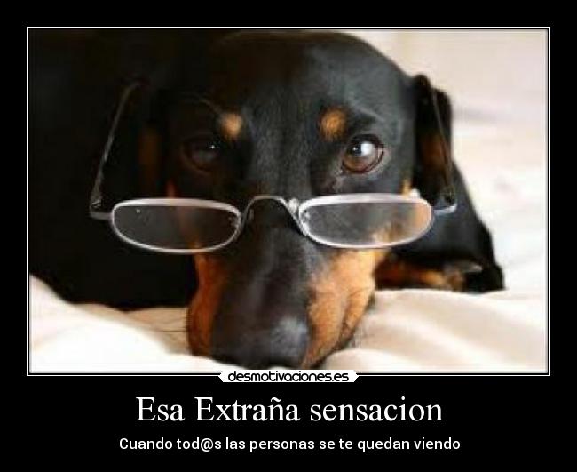 Esa Extraña sensacion - Cuando tod@s las personas se te quedan viendo