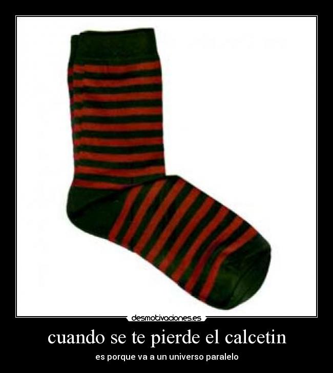 cuando se te pierde el calcetin - 