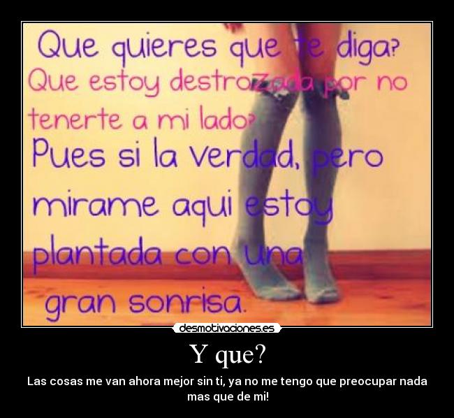 Y que? - 