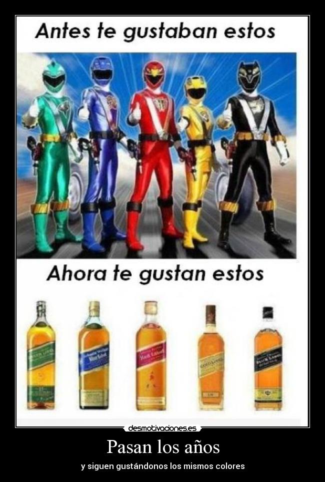 Pasan los años - y siguen gustándonos los mismos colores