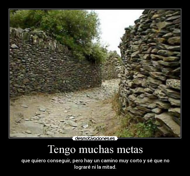 Tengo muchas metas -