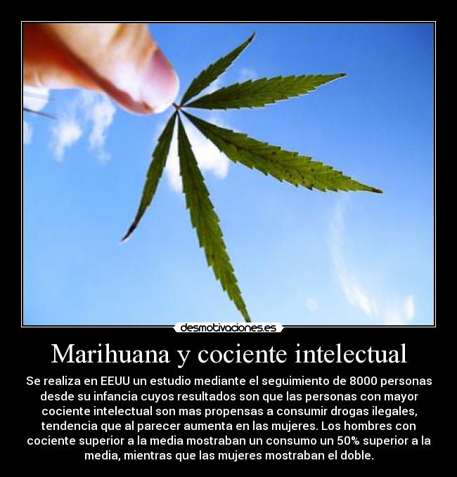 Marihuana y cociente intelectual -