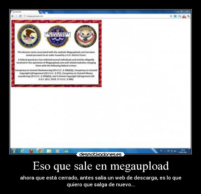 Eso que sale en megaupload -