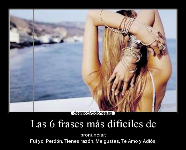 Las 6 frases más dificiles de -