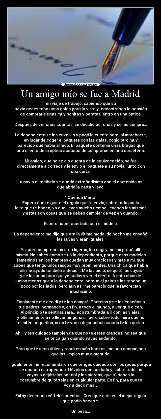 Un amigo mío se fue a Madrid - 