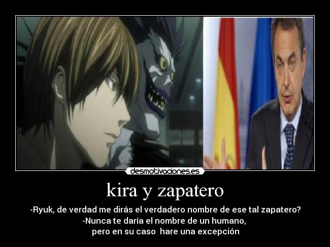kira y zapatero -