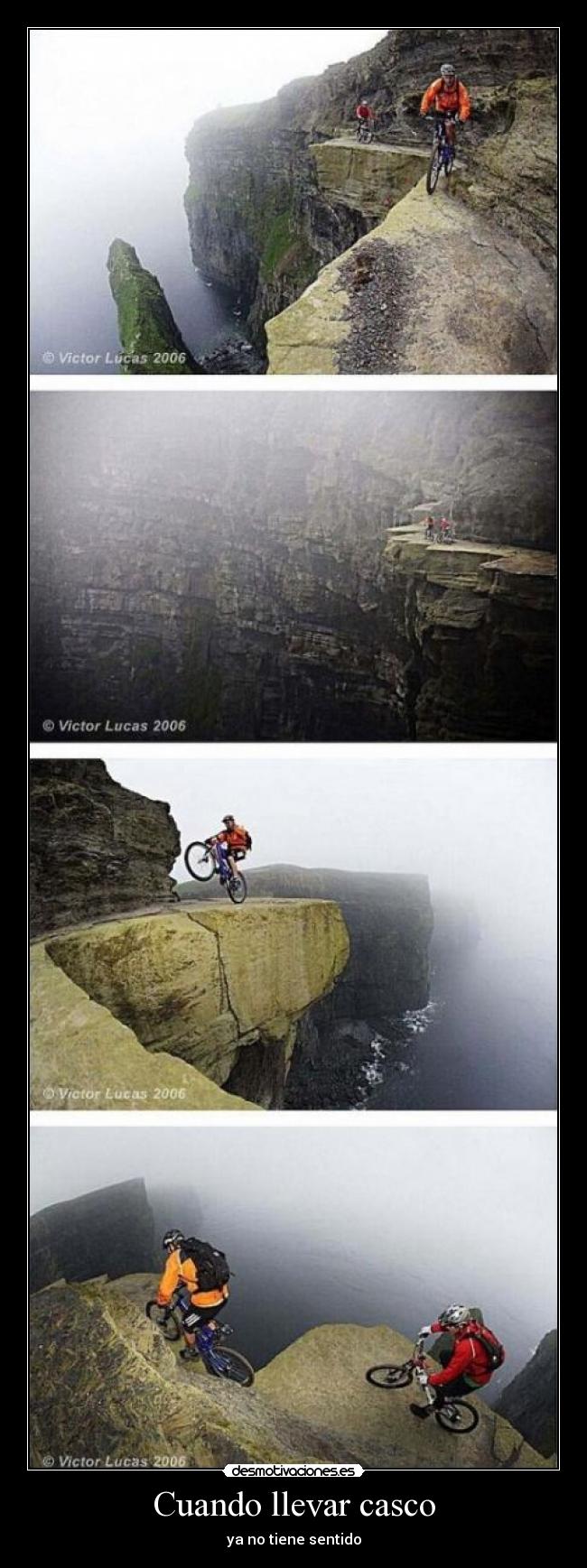 Cuando llevar casco - ya no tiene sentido