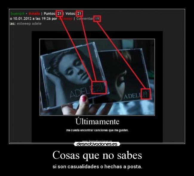 Cosas que no sabes -