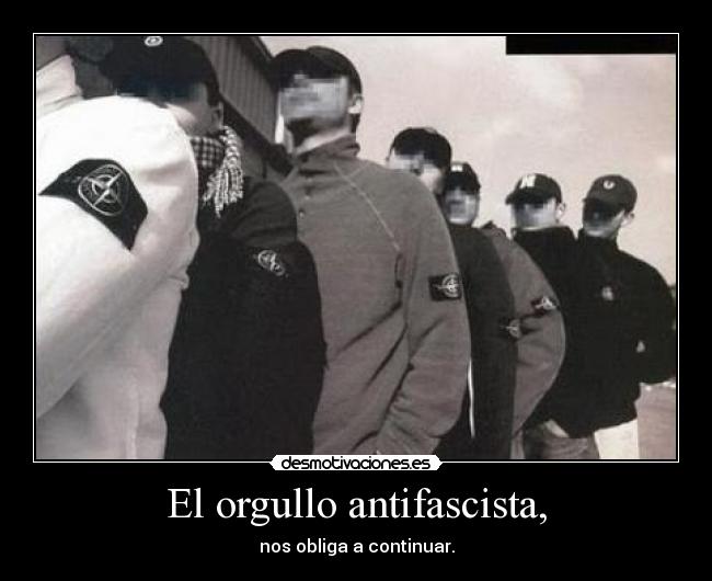 carteles antifa hooligans subestimados desmotivaciones