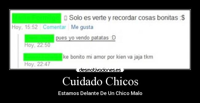 Cuidado Chicos - Estamos Delante De Un Chico Malo