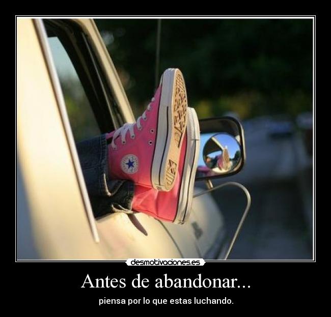 Antes de abandonar... -