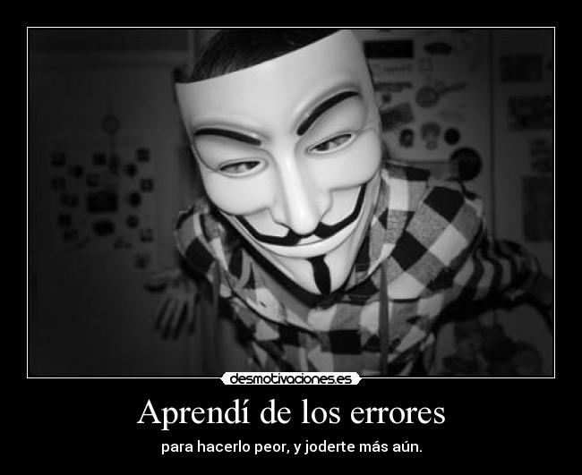 Aprendí de los errores - 