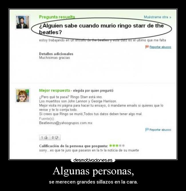Algunas personas, - 