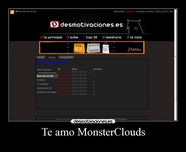 Te amo MonsterClouds -