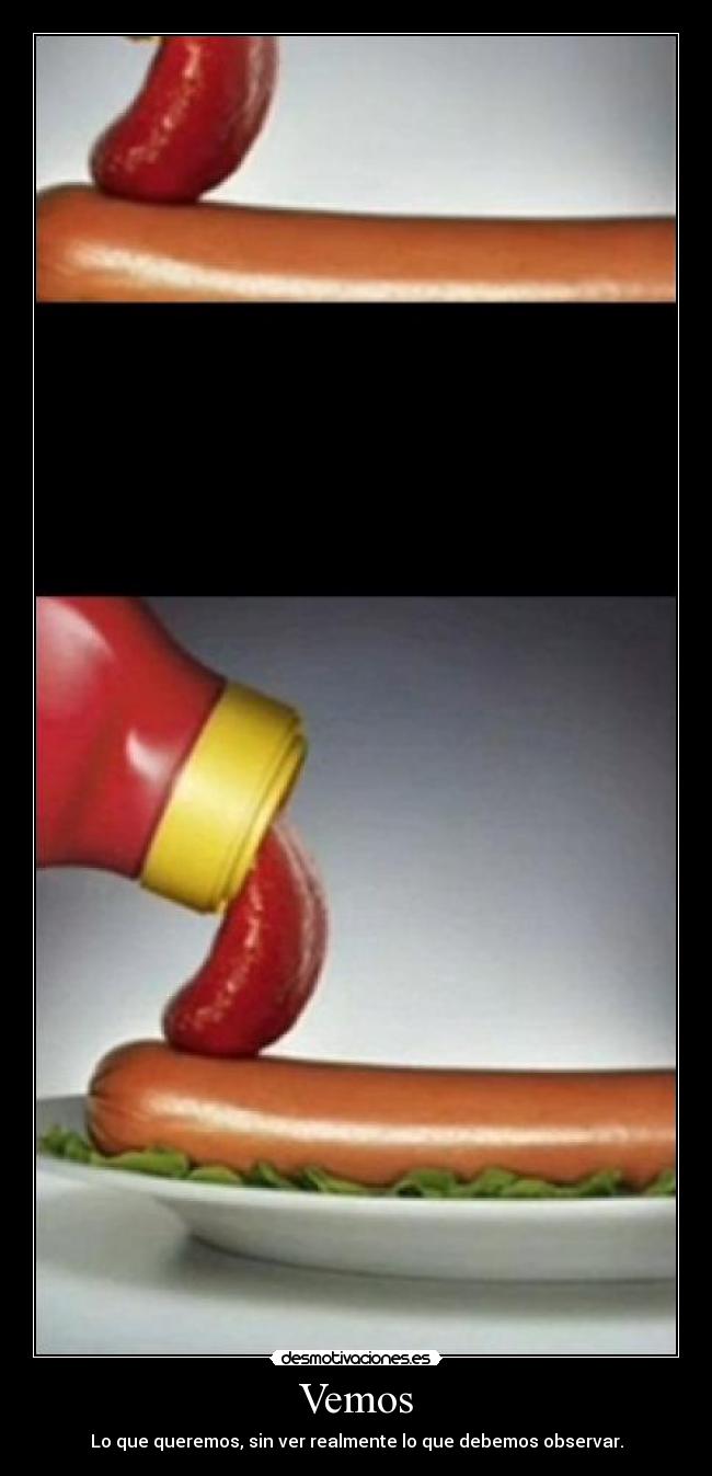 Vemos - Lo que queremos, sin ver realmente lo que debemos observar.
