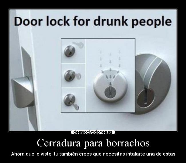 Cerradura para borrachos - 