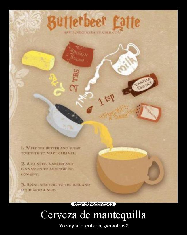 Cerveza de mantequilla - Yo voy a intentarlo, ¿vosotros?