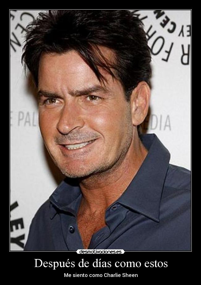 carteles charlie sheen desmotivaciones